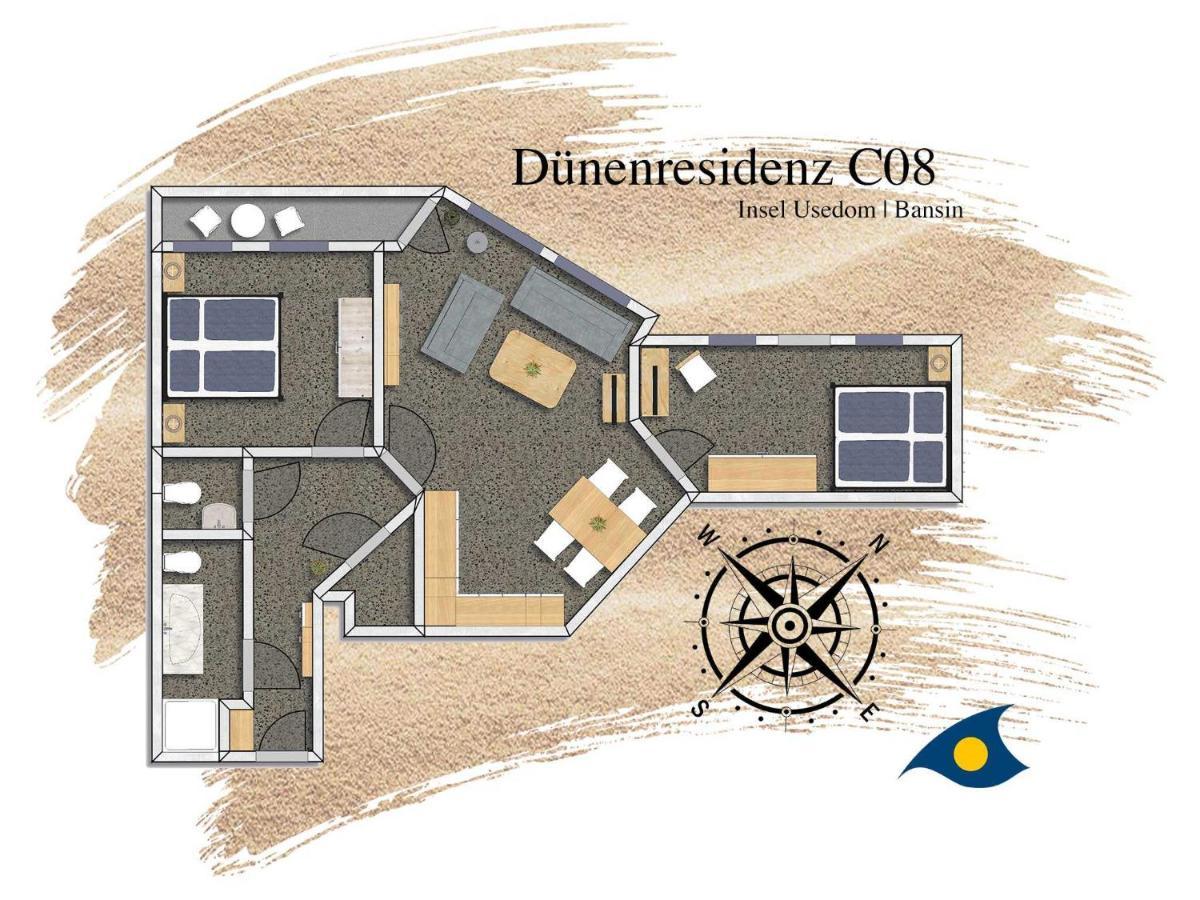 Appartamento Duenen-Residenz C 08 Heringsdorf  Esterno foto